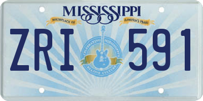 MS license plate ZRI591