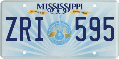 MS license plate ZRI595