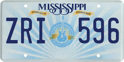 MS license plate ZRI596