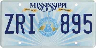 MS license plate ZRI895