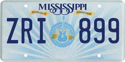 MS license plate ZRI899