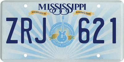 MS license plate ZRJ621
