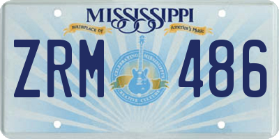 MS license plate ZRM486