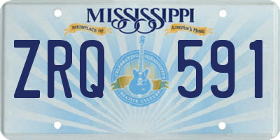 MS license plate ZRQ591