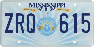 MS license plate ZRQ615