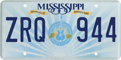 MS license plate ZRQ944