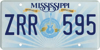 MS license plate ZRR595
