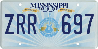 MS license plate ZRR697