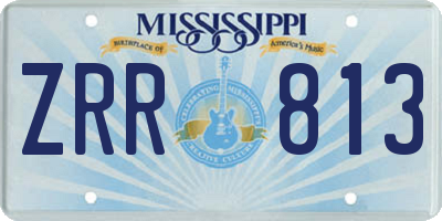 MS license plate ZRR813