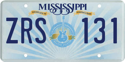 MS license plate ZRS131