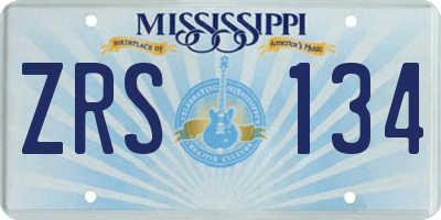MS license plate ZRS134