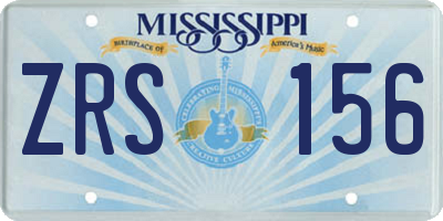 MS license plate ZRS156