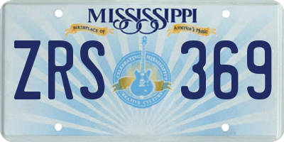 MS license plate ZRS369