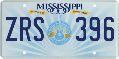 MS license plate ZRS396