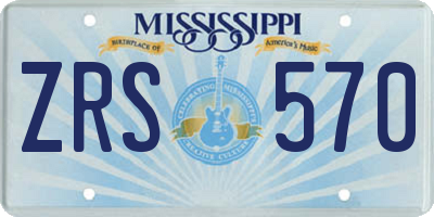 MS license plate ZRS570