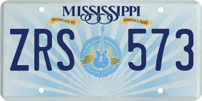 MS license plate ZRS573