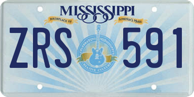 MS license plate ZRS591