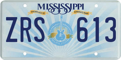 MS license plate ZRS613