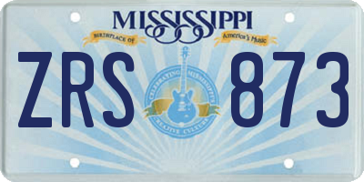 MS license plate ZRS873