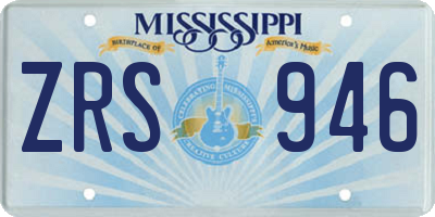 MS license plate ZRS946