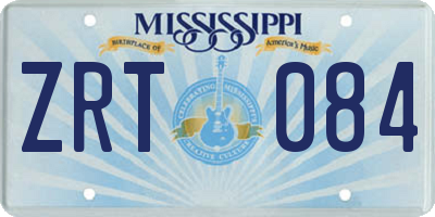 MS license plate ZRT084