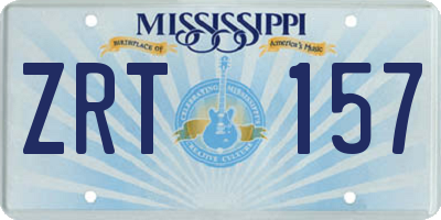 MS license plate ZRT157