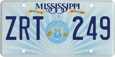 MS license plate ZRT249