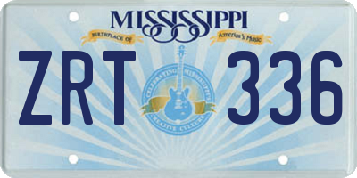 MS license plate ZRT336