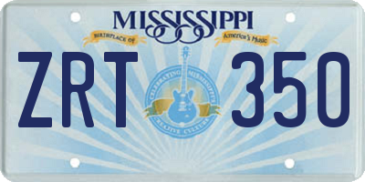 MS license plate ZRT350