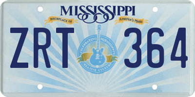 MS license plate ZRT364