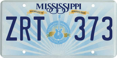 MS license plate ZRT373
