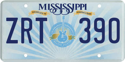 MS license plate ZRT390