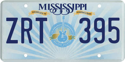 MS license plate ZRT395