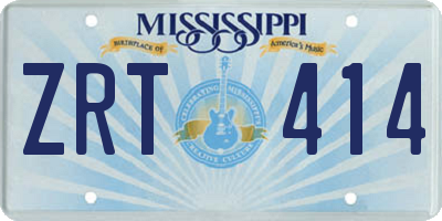 MS license plate ZRT414