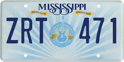 MS license plate ZRT471