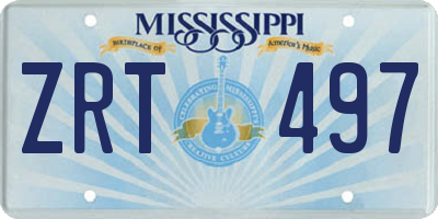 MS license plate ZRT497