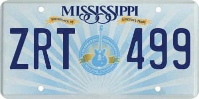 MS license plate ZRT499