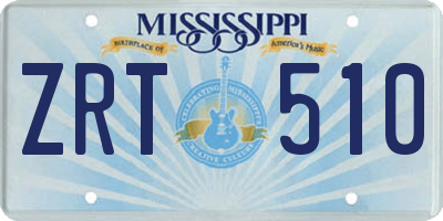 MS license plate ZRT510