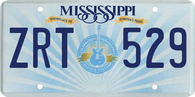 MS license plate ZRT529