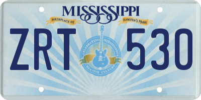 MS license plate ZRT530