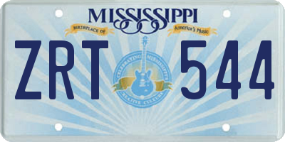 MS license plate ZRT544