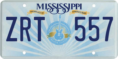 MS license plate ZRT557