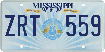 MS license plate ZRT559