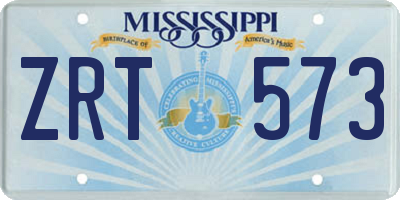 MS license plate ZRT573