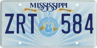 MS license plate ZRT584