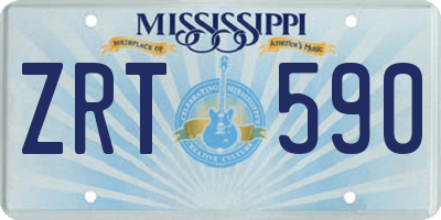 MS license plate ZRT590