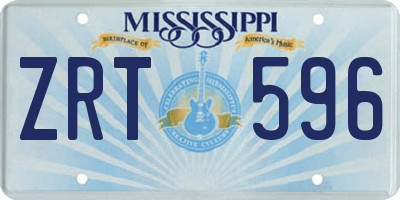 MS license plate ZRT596