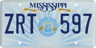 MS license plate ZRT597