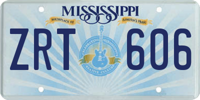 MS license plate ZRT606