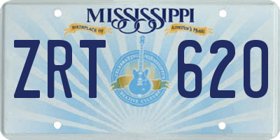 MS license plate ZRT620